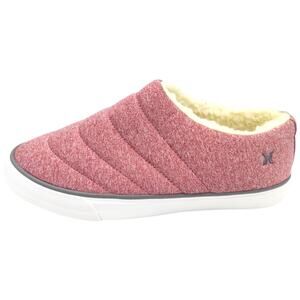 New Hurley Womens ARLO PUFF Clog Pink Slip On Loafers Casual Shoes Size 8